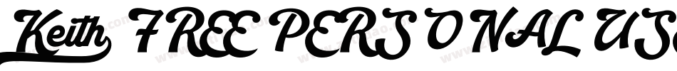 Keith_FREE PERSONAL USE字体转换